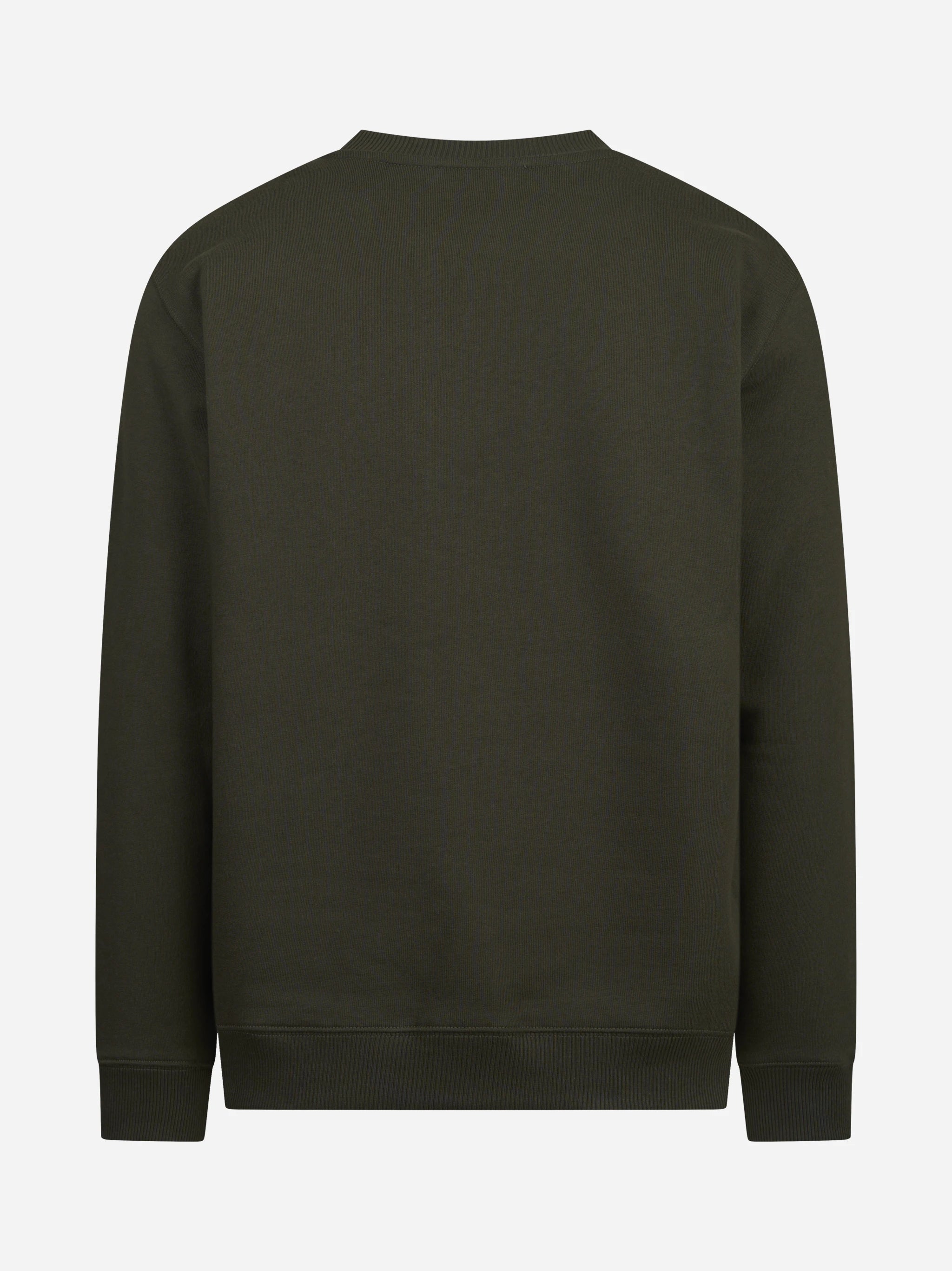 Felpa girocollo regular-fit verde DONDUP – immagine 2 di 3