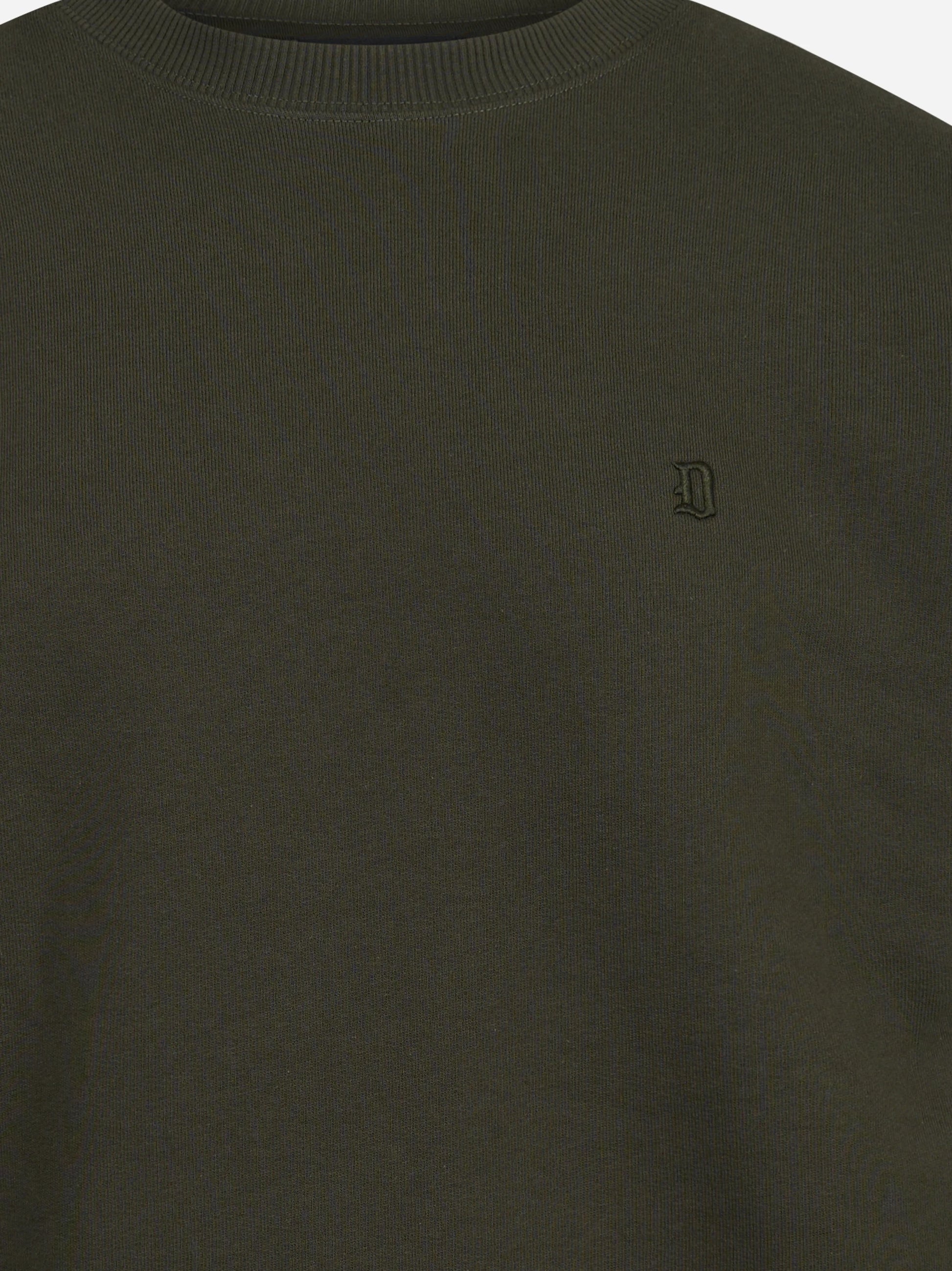 Felpa girocollo regular-fit verde DONDUP – immagine 3 di 3