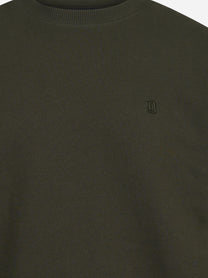 Felpa girocollo regular-fit verde DONDUP – immagine 3 di 3