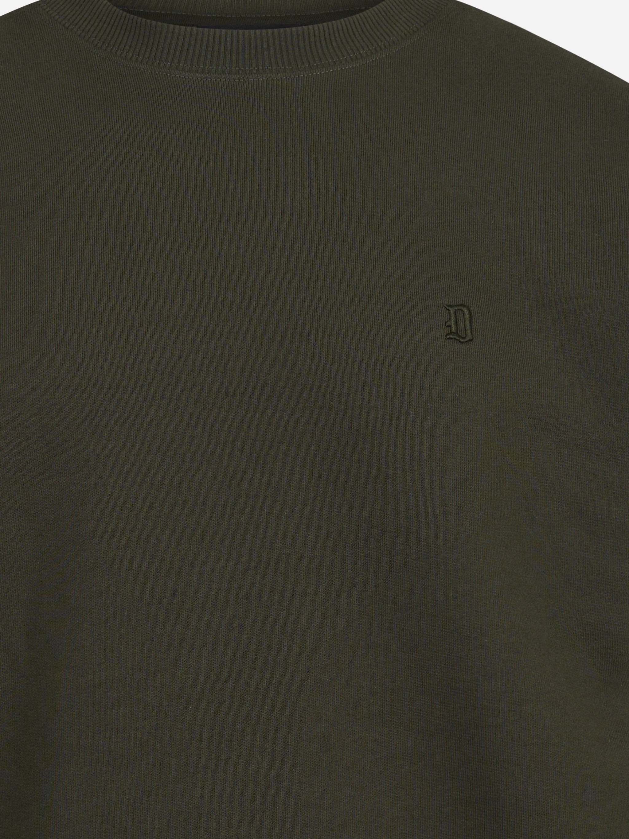 Felpa girocollo regular-fit verde DONDUP – immagine 3 di 3