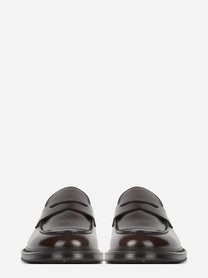 Mocassino Penny Horse in pelle marrone - vista frontale