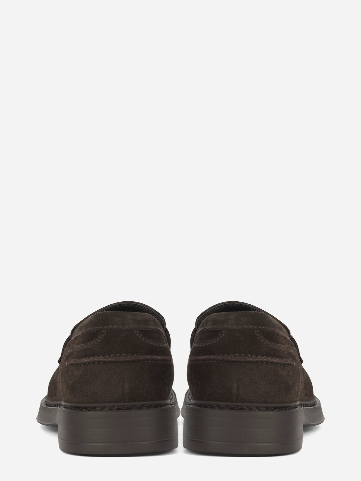 Mocassino Penny Adler in suede marrone - vista posteriore
