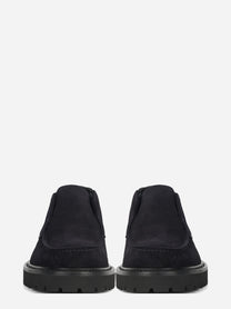 Polacchina Chukka Adler in suede blu - vista frontale