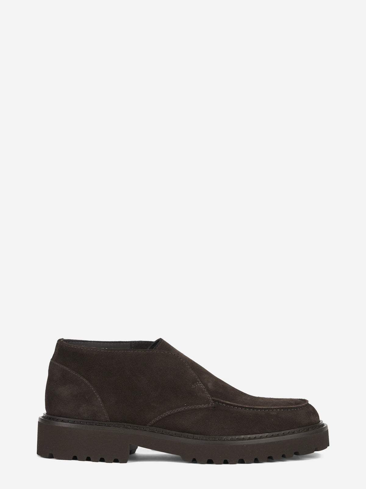 Polacchina Chukka Adler in suede marrone - vista laterale
