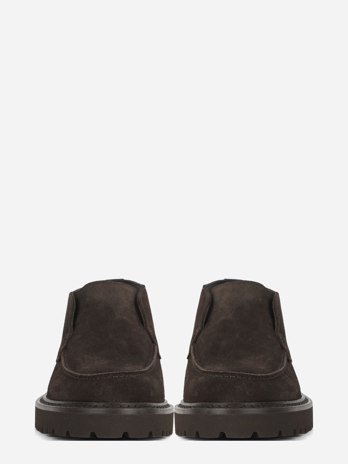 Polacchina Chukka Adler in suede marrone - vista frontale