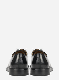 Stringata Derby Horse in pelle nera - vista posteriore