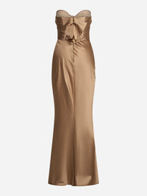 Abito Red Carpet in raso Suede - vista posteriore