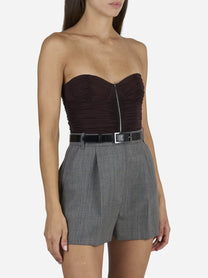 Body bustier in jersey stretch - dettaglio indossato