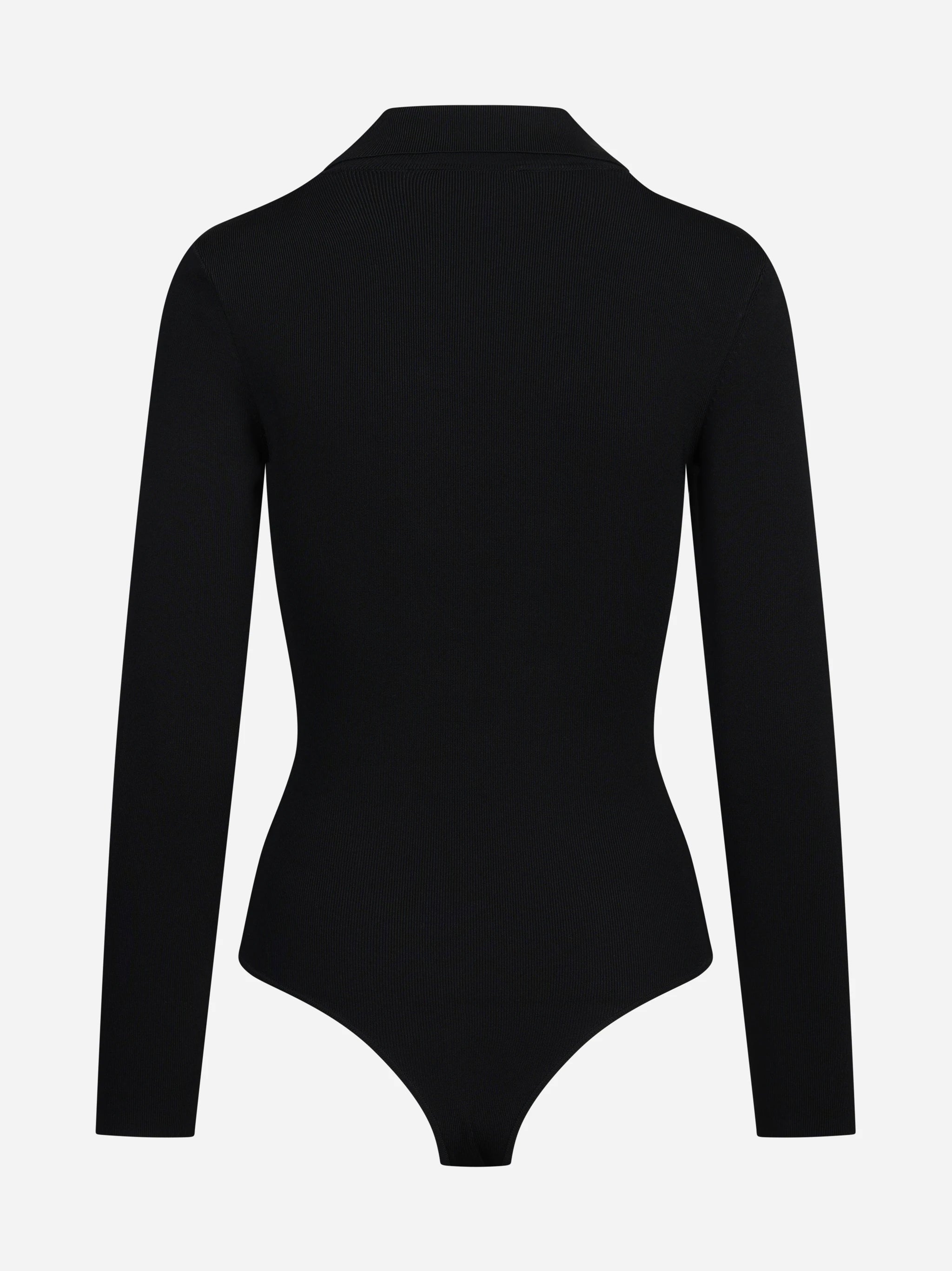 Body in maglia con catene gioiello nero - vista posteriore