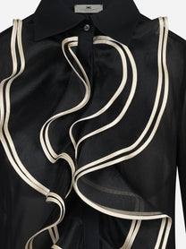 Camicia in georgette con ruches - dettaglio del prodotto