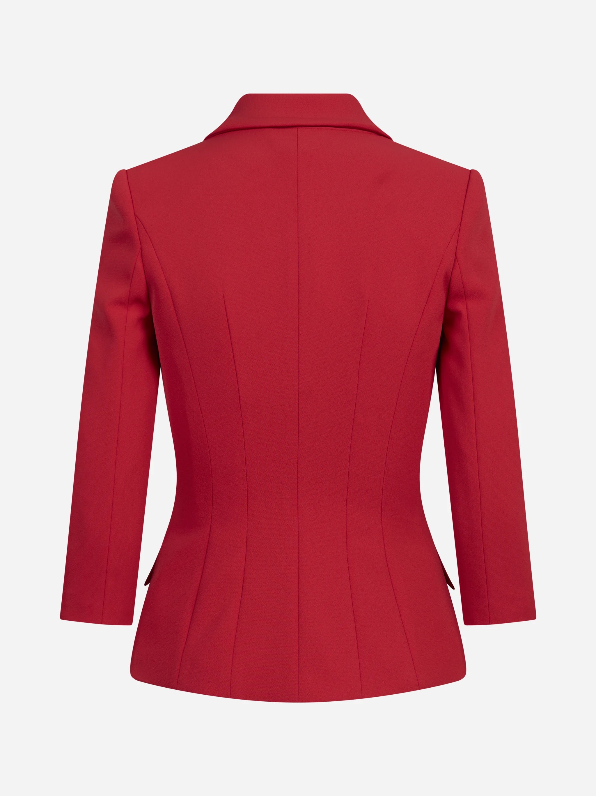Giacca doppiopetto con logo gioiello rossa ELISABETTA FRANCHI – immagine 2 di 3