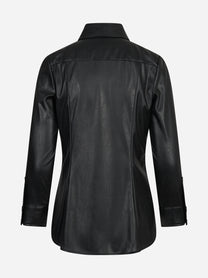 Camicia con logo gioiello nera ELISABETTA FRANCHI – immagine 2 di 3