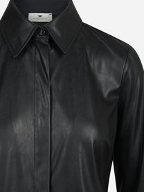 Camicia con logo gioiello nera ELISABETTA FRANCHI – immagine 3 di 3