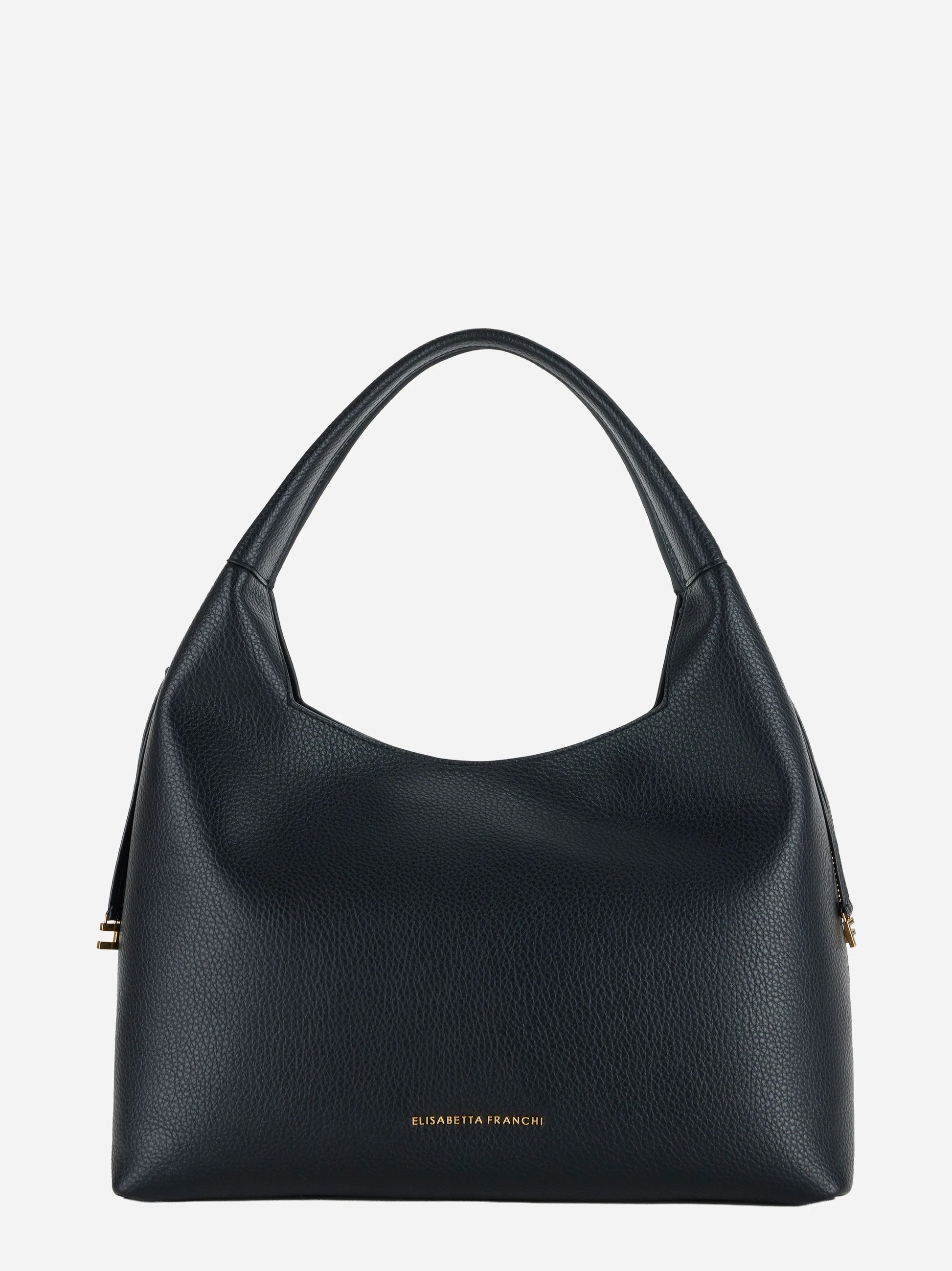 Borsa hobo con charms nera Elisabetta Franchi, vista 1 di 4