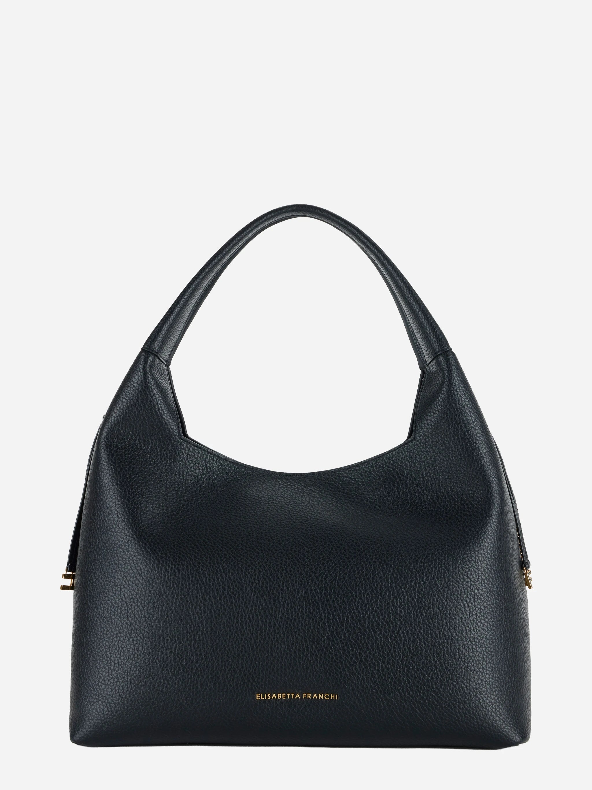 Borsa hobo con charms nera Elisabetta Franchi, vista 1 di 4
