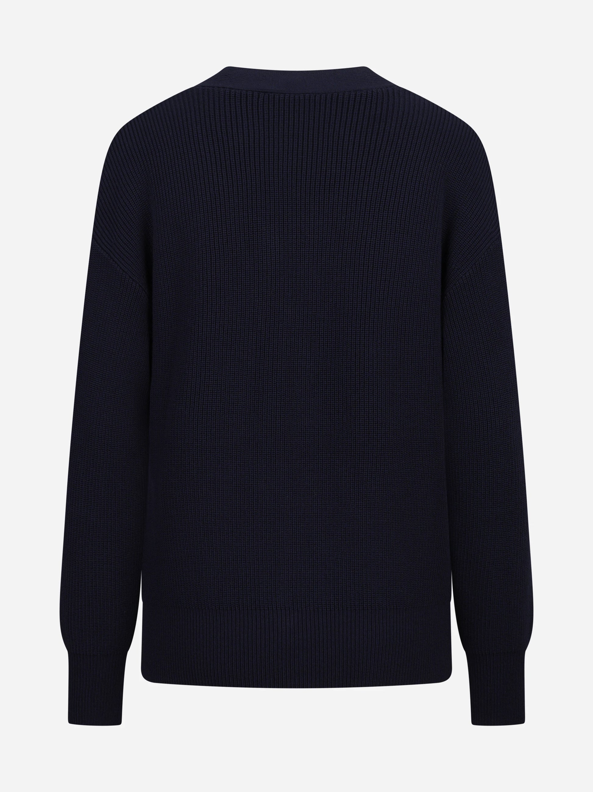 Cardigan con bottoni gioiello blu ELISABETTA FRANCHI – immagine 2 di 3
