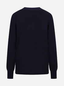 Cardigan con bottoni gioiello blu ELISABETTA FRANCHI – immagine 2 di 3