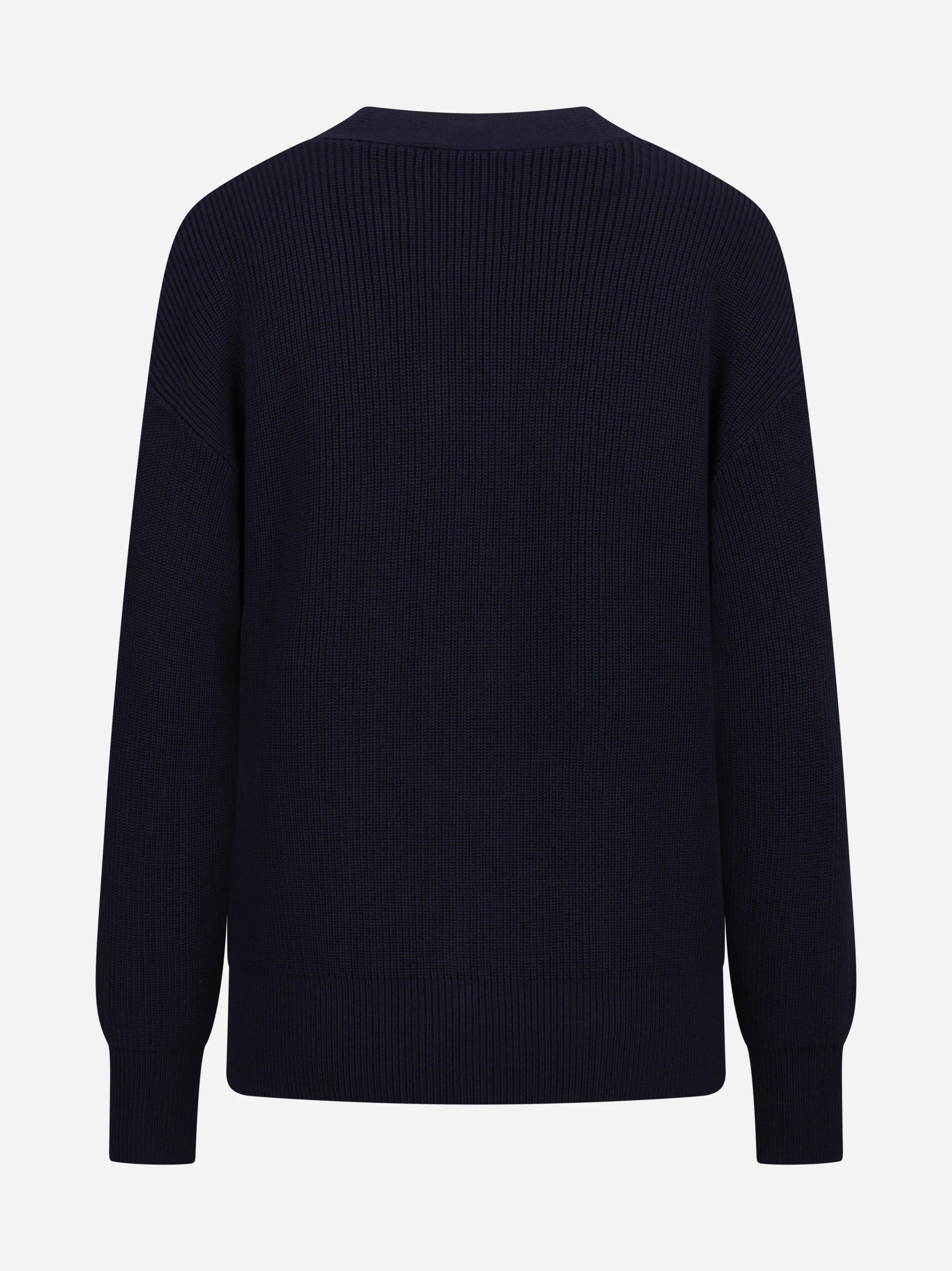 Cardigan con bottoni gioiello blu ELISABETTA FRANCHI – immagine 2 di 3