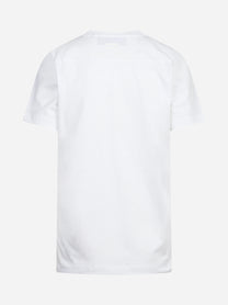 T-shirt girocollo in cotone bianca ELISABETTA FRANCHI – immagine 2 di 3