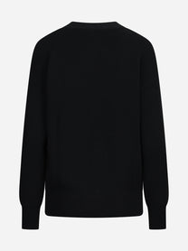 Cardigan in viscosa con bottoni gioiello nero - vista posteriore