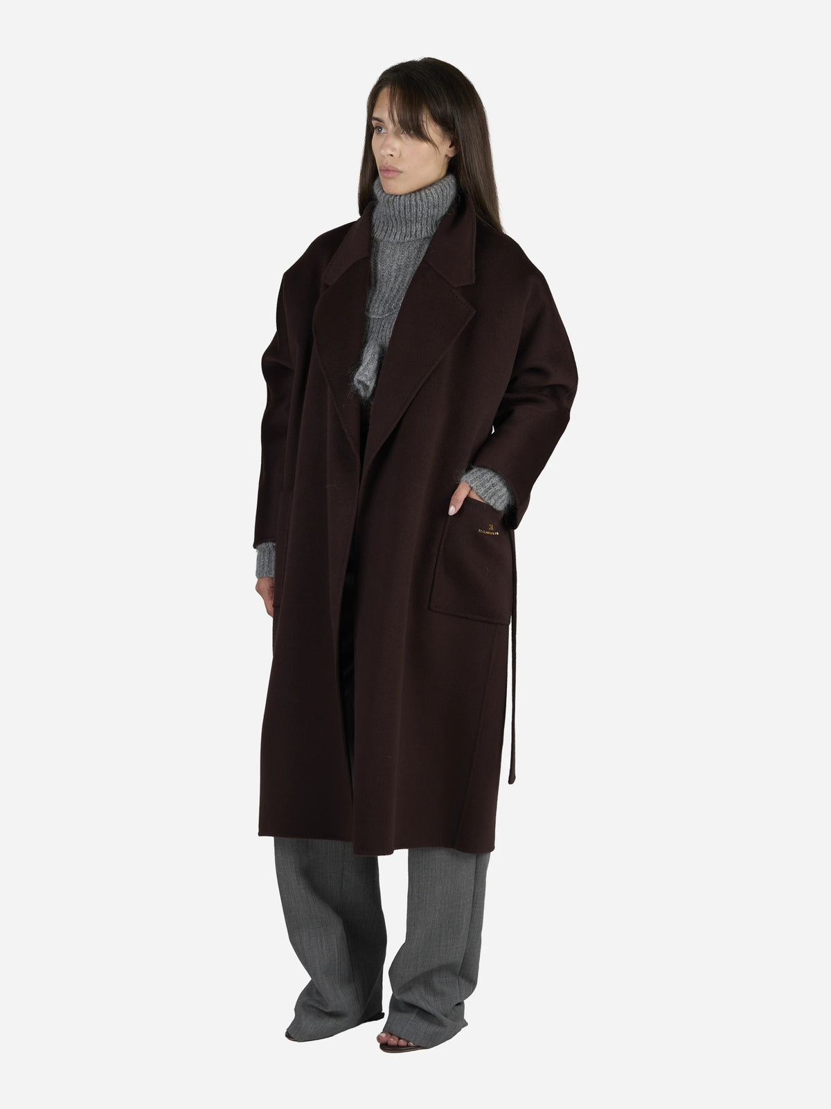 Pullover in mohair con volant - indossato, posa alternativa