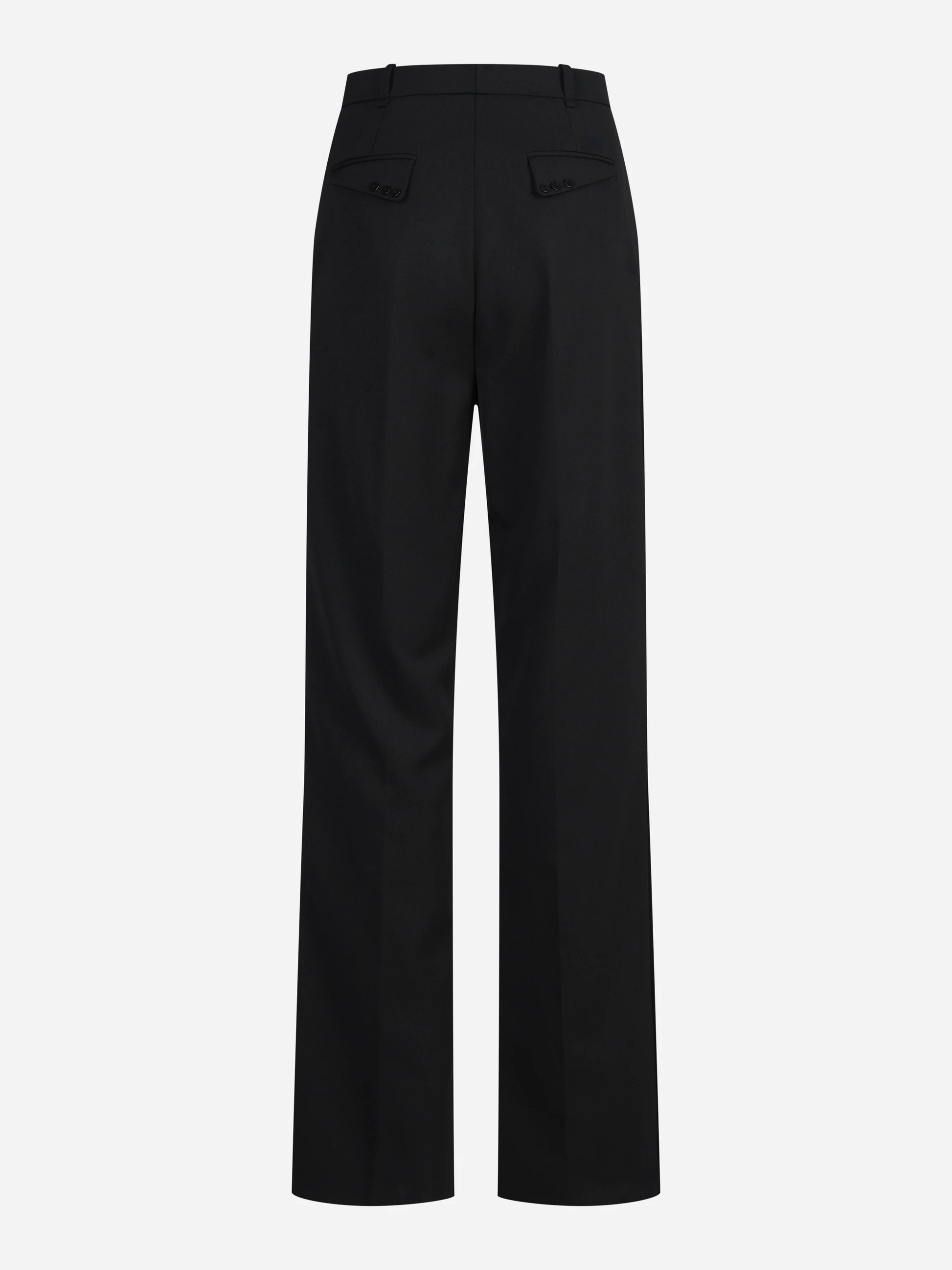 Pantaloni sartoriali in gabardina neri - vista posteriore