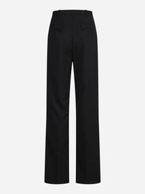Pantaloni sartoriali in gabardina neri - vista posteriore