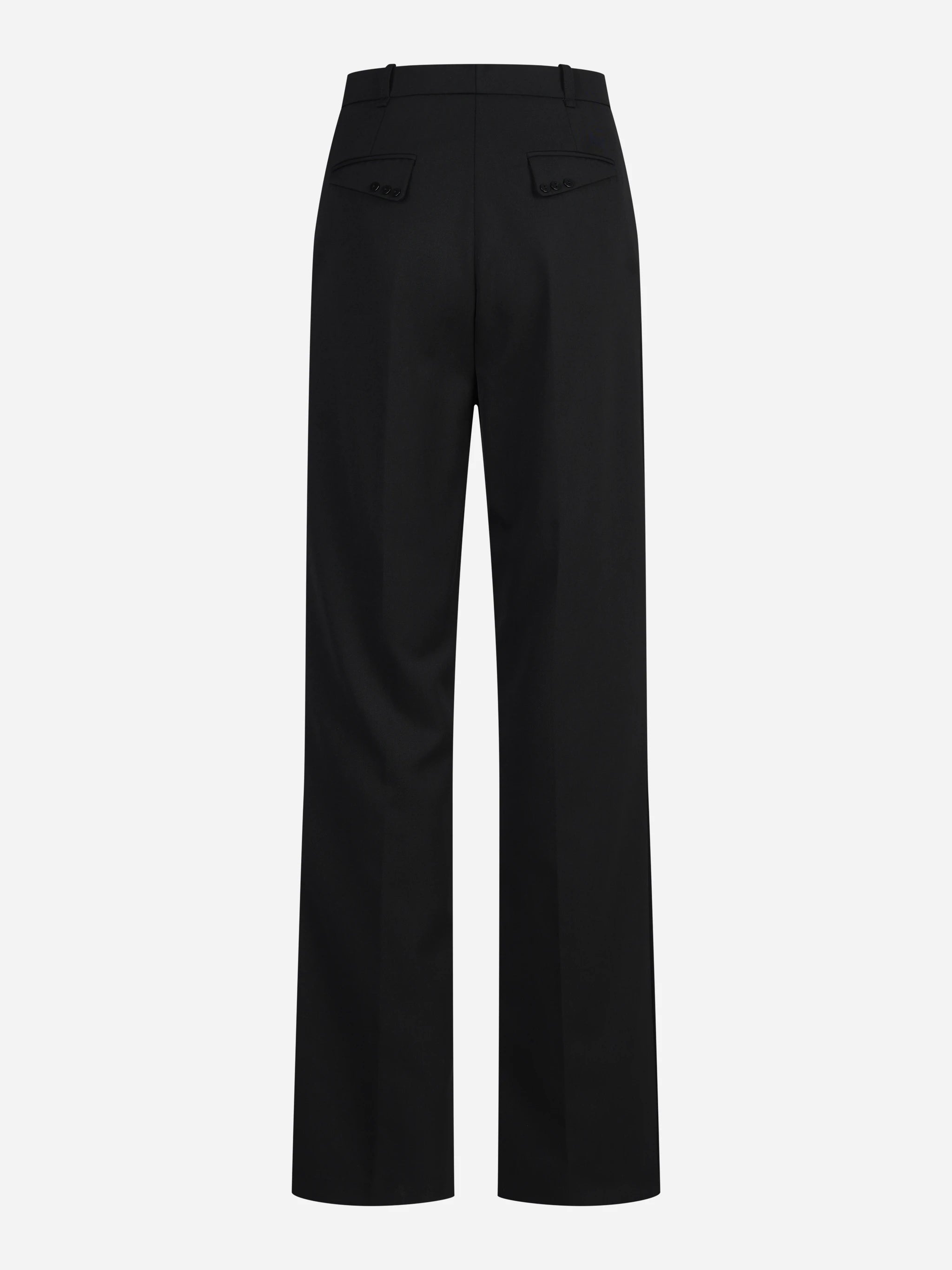 Pantaloni sartoriali in gabardina neri - vista posteriore