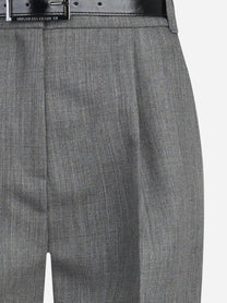Shorts in lana vergine con cintura - dettaglio del prodotto