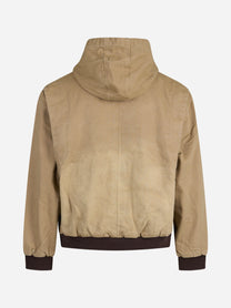 Giacca con cappuccio Faded Canvas Work beige - vista posteriore