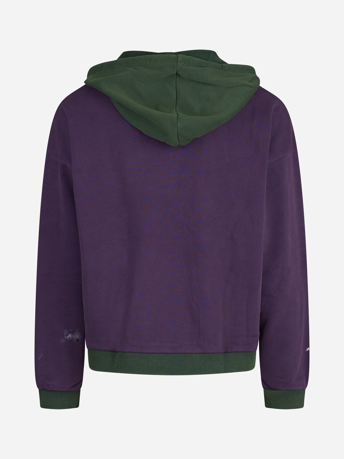 Felpa Two Tone Painter verde e viola - vista posteriore