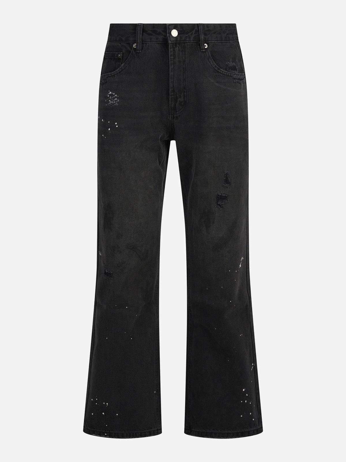Jeans Monet Paint in denim nero - vista frontale