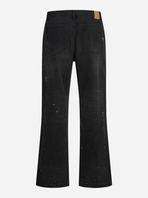 Jeans Monet Paint in denim nero - vista posteriore