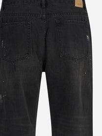 Jeans Monet Paint in denim nero - dettaglio del capo