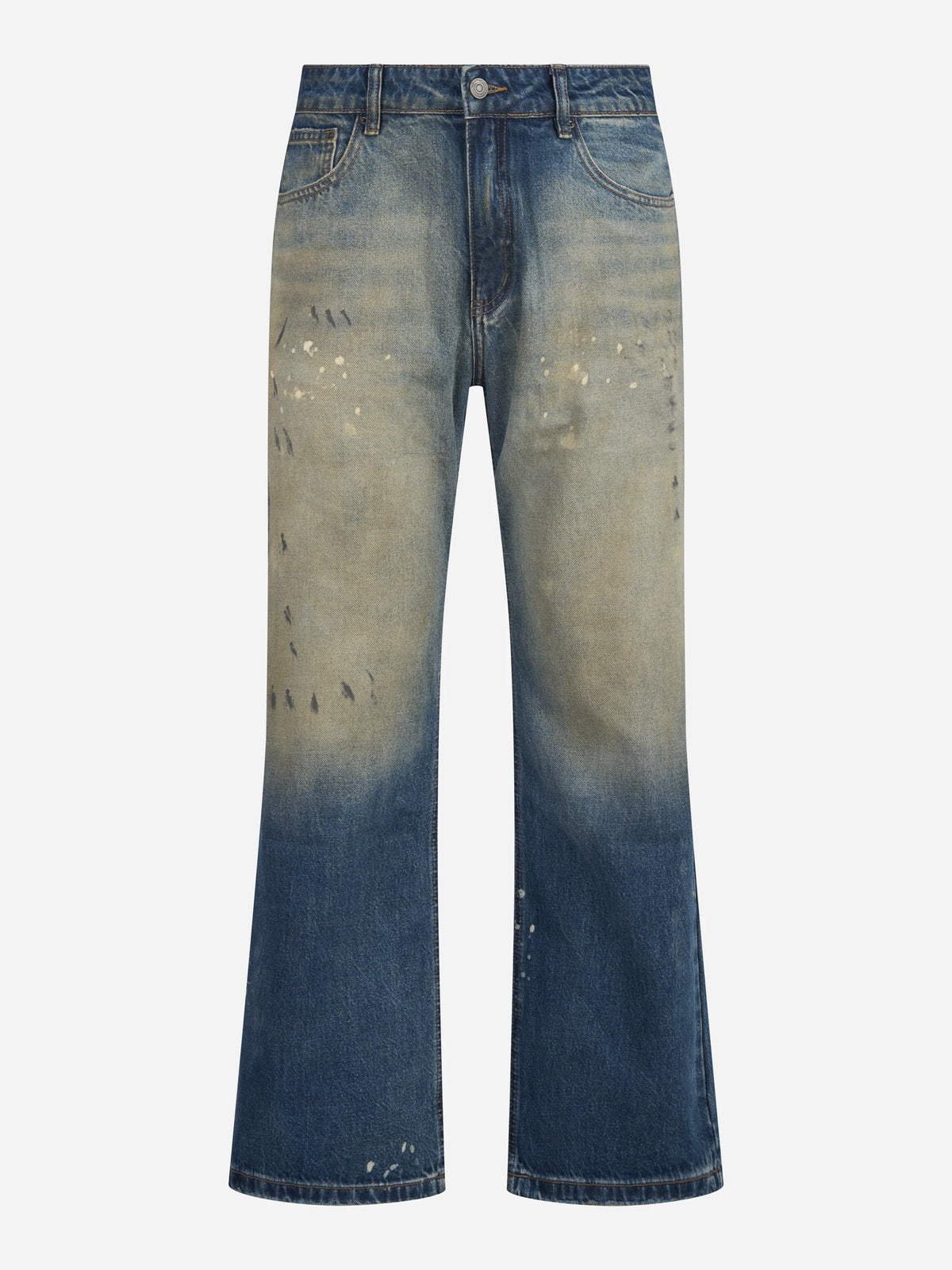 Jeans Monet Paint in denim blu - vista frontale