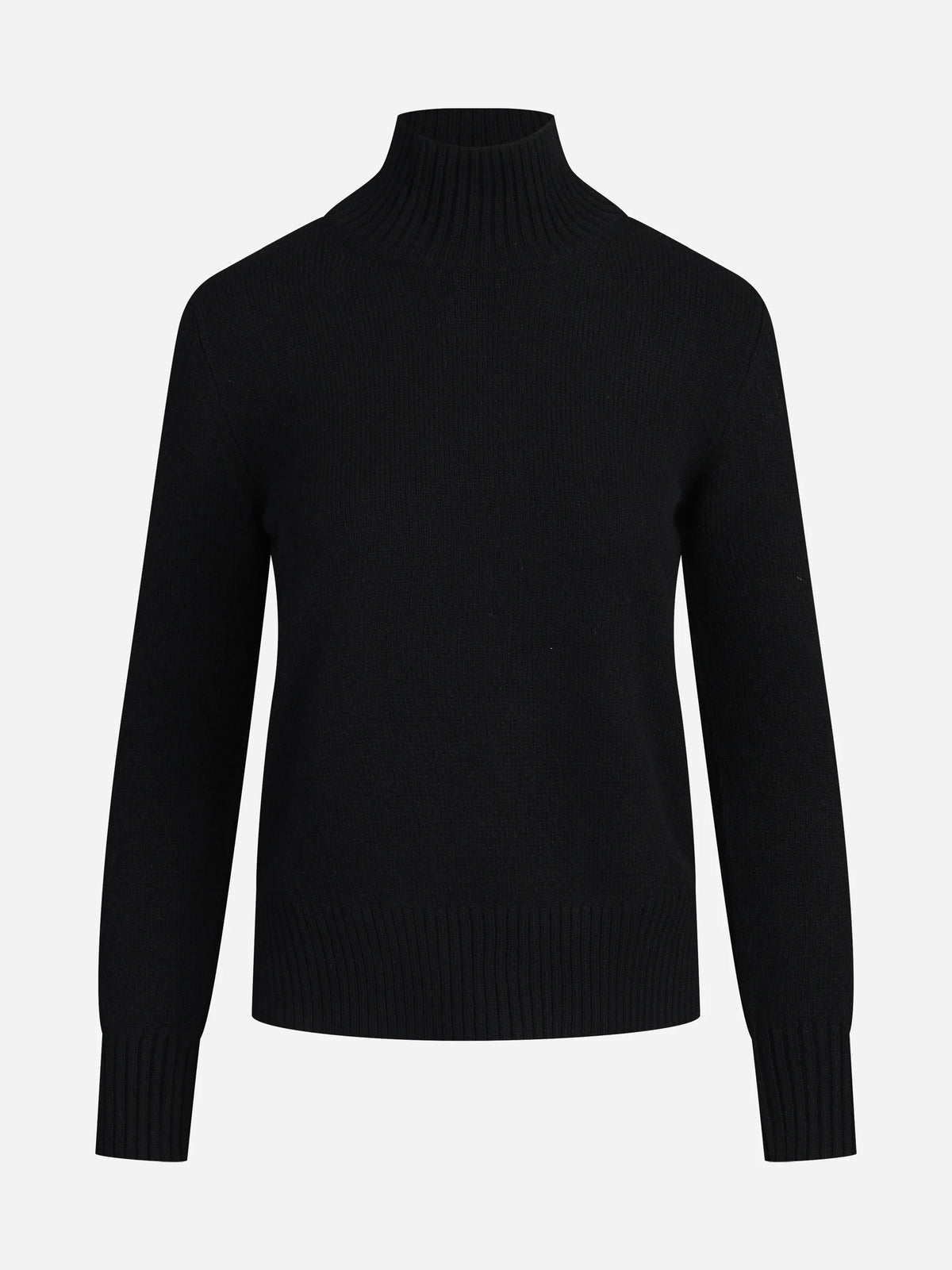 Lupetto in cashmere nero - vista frontale