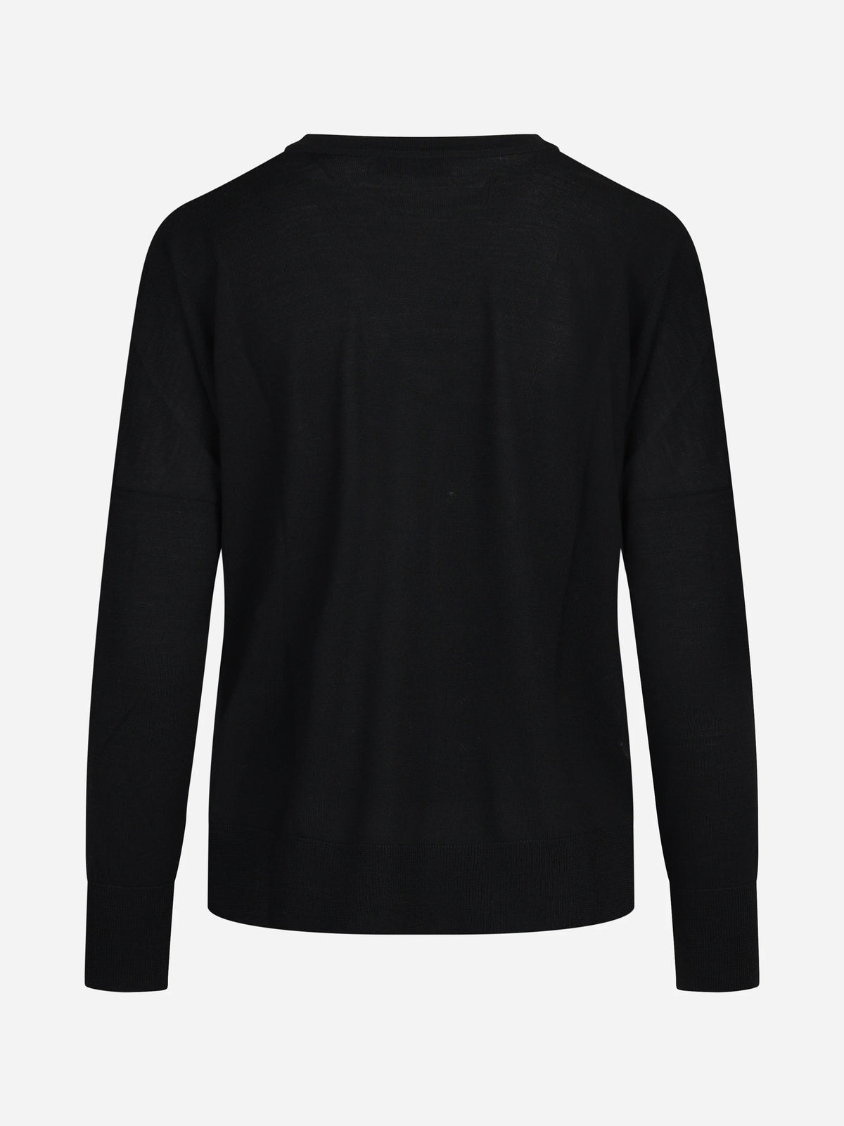 Maglia oversize con scollo a V nero - vista posteriore