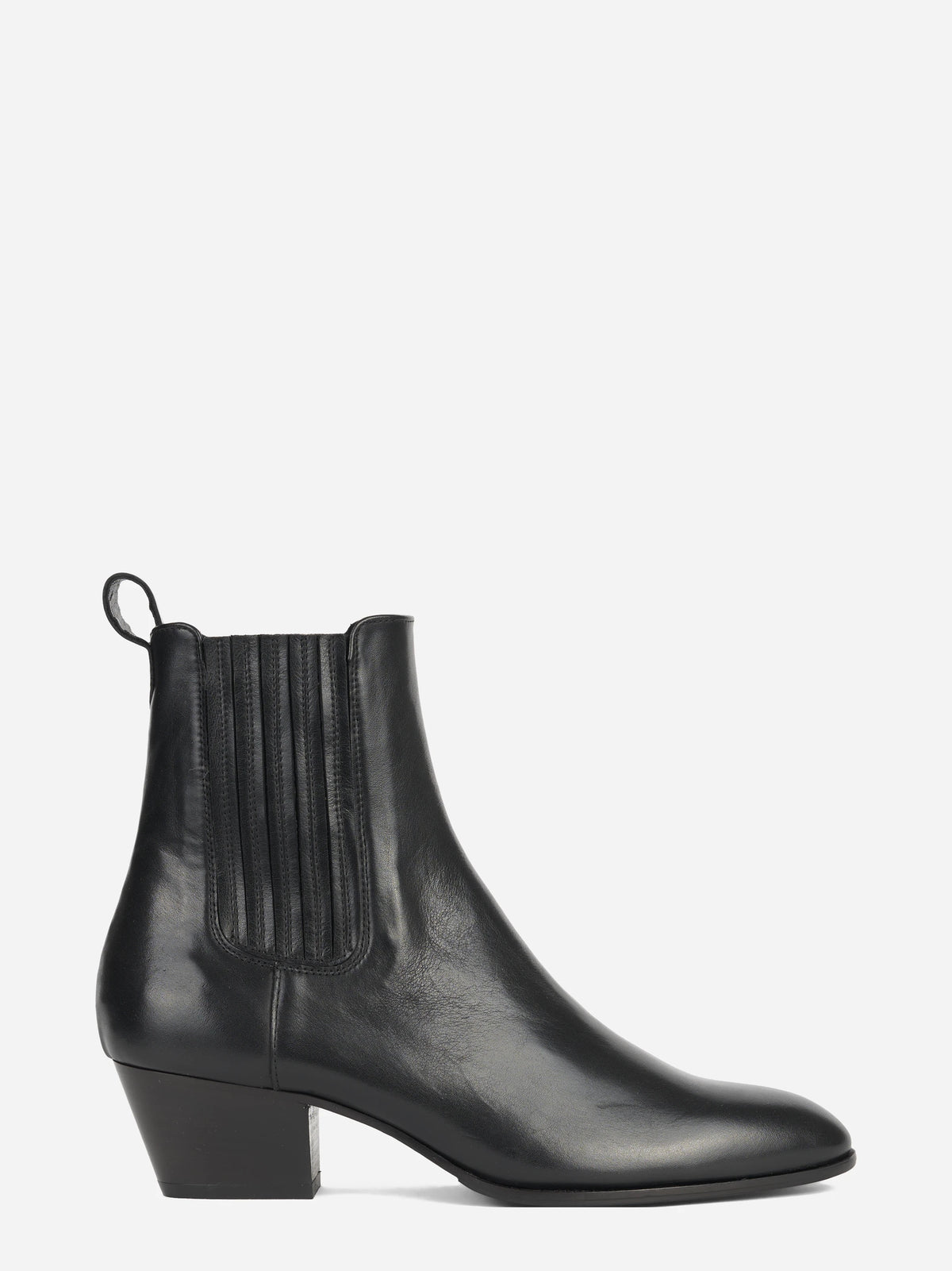 Stivaletto Cody in pelle nera - vista laterale