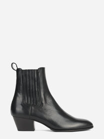Stivaletto Cody in pelle nera - vista laterale