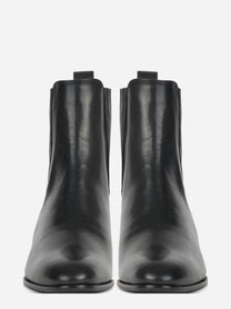 Stivaletto Cody in pelle nera - vista frontale