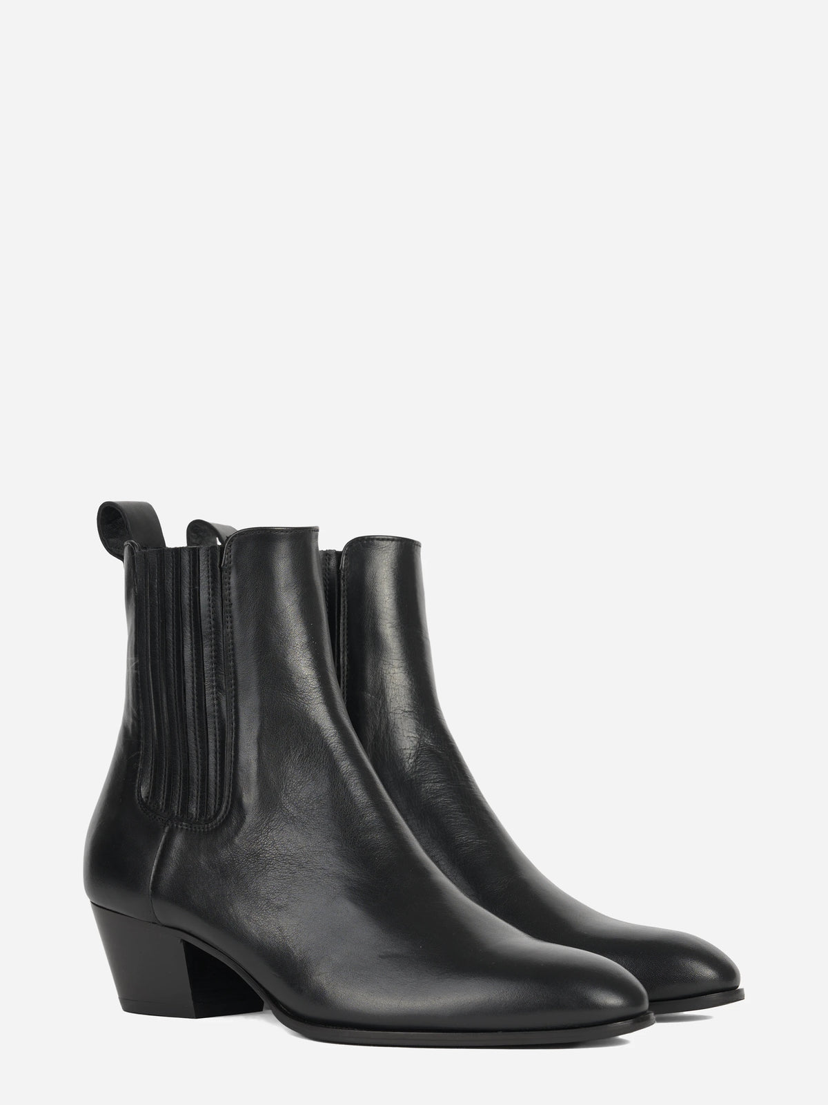 Stivaletto Cody in pelle nera - vista tre quarti