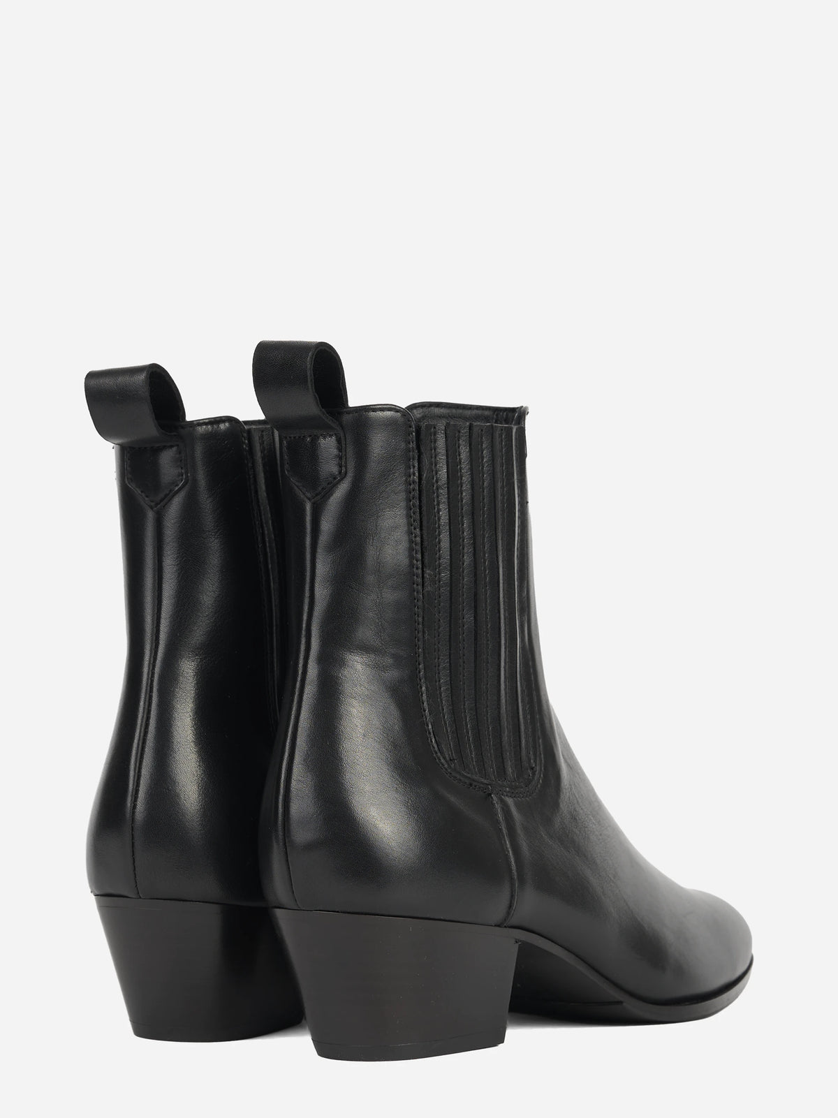 Stivaletto Cody in pelle nera - dettaglio della coppia