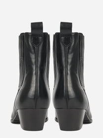 Stivaletto Cody in pelle nera - vista posteriore