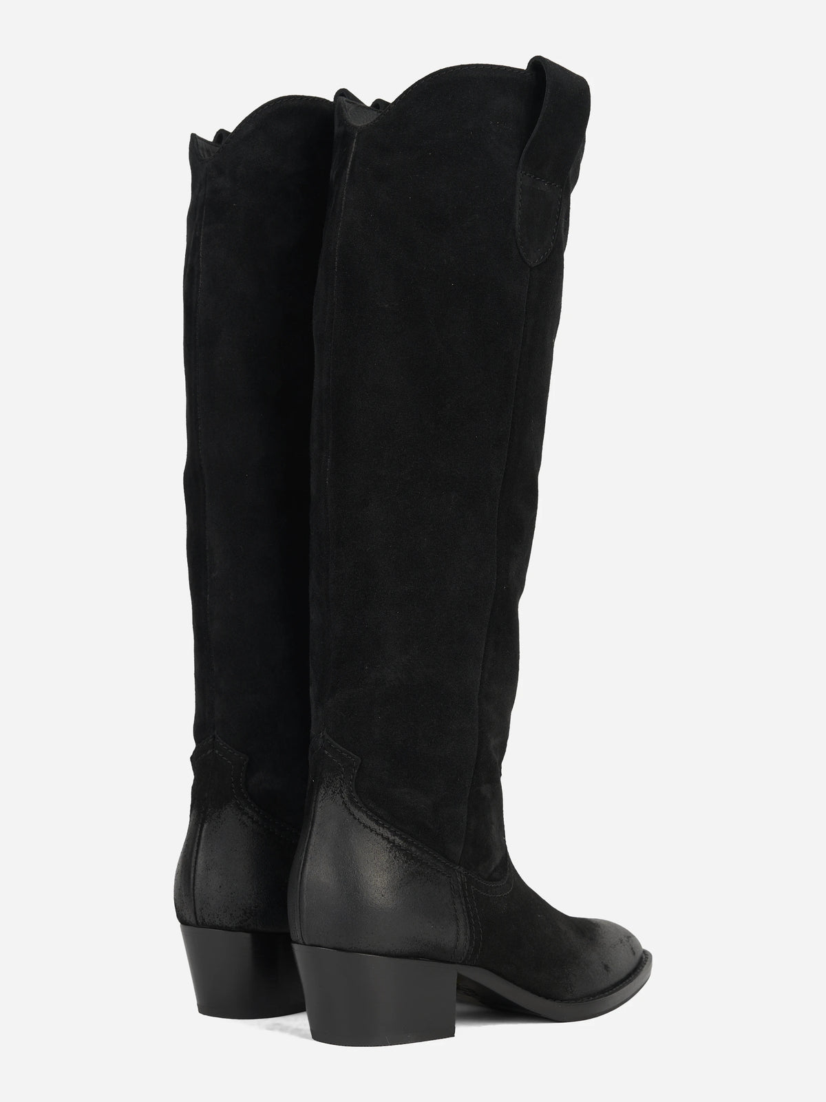 Stivale Cristobal in suede nero - dettaglio della coppia