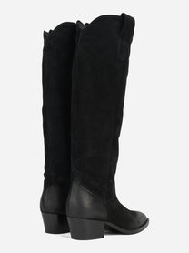 Stivale Cristobal in suede nero - dettaglio della coppia