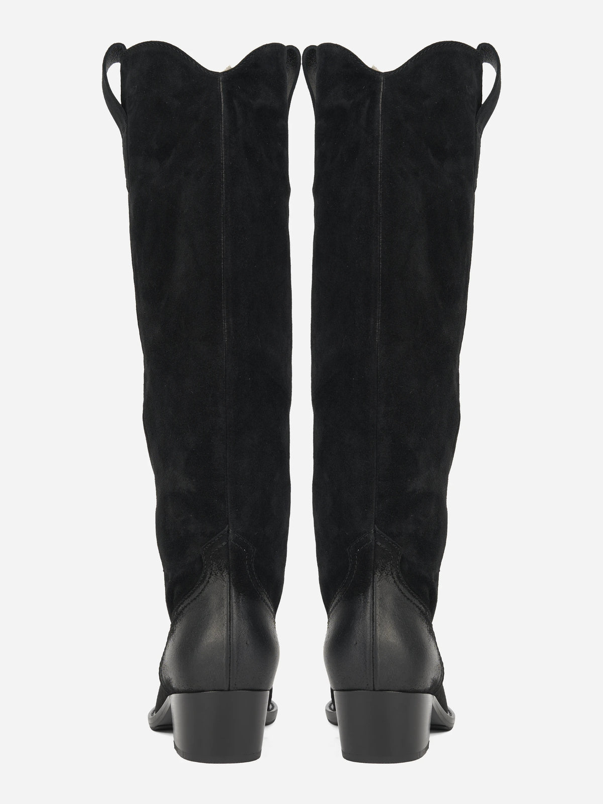 Stivale Cristobal in suede nero - vista posteriore
