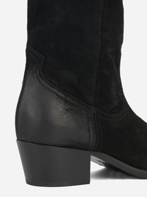 Stivale Cristobal in suede nero - dettaglio della suola