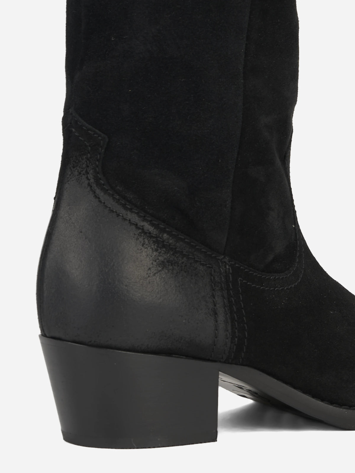 Stivale Cristobal in suede nero - dettaglio della suola