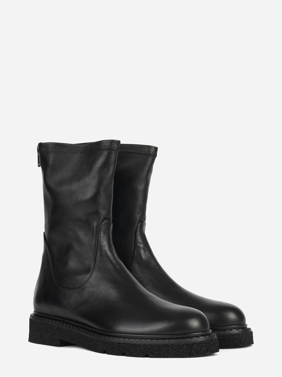 Stivaletto Kent in nappa nera - vista tre quarti