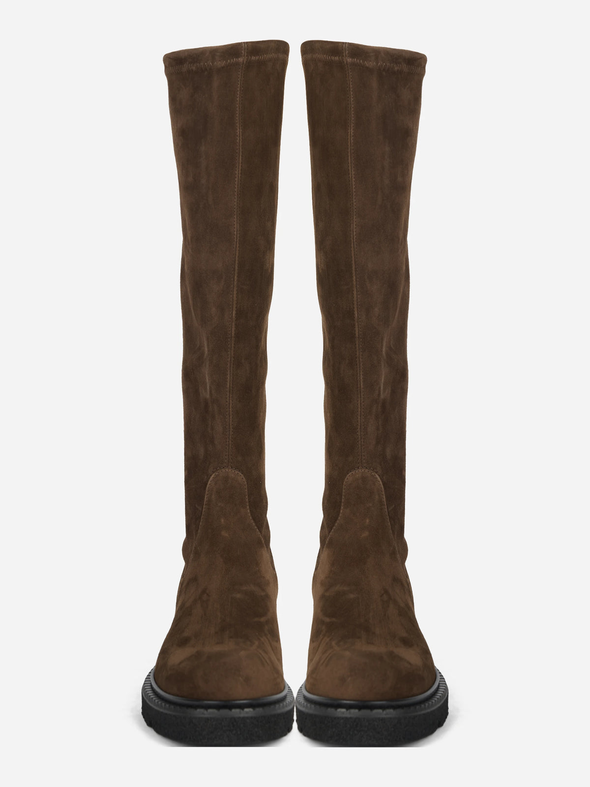 Stivale Kerr in suede marrone - vista frontale